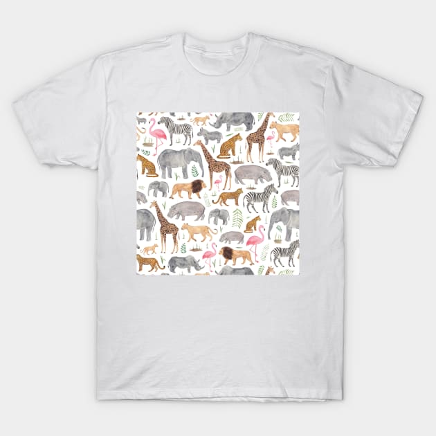 Safari Animals T-Shirt by Elena_ONeill